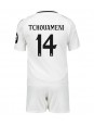 Real Madrid Aurelien Tchouameni #14 Replika Hemmakläder Barn 2024-25 Kortärmad (+ byxor)